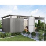 KOVINSKA VRTNA HIKA KARIBU OSTEN 4 SIV ALUMINIJ 370X330X215